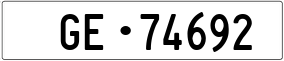 Trailer License Plate